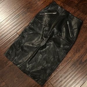 Zara faux leather pencil skirt